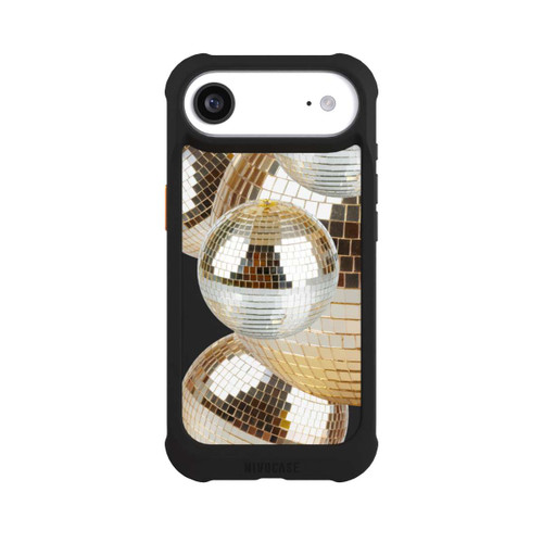 Apple iPhone Air NIVOmax Disco Ball Party Gold Transparent with AI