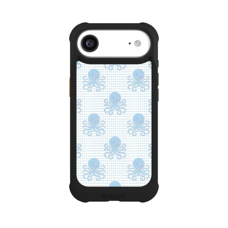 iPhone Air NIVOmax Blue Watercolor Octopus