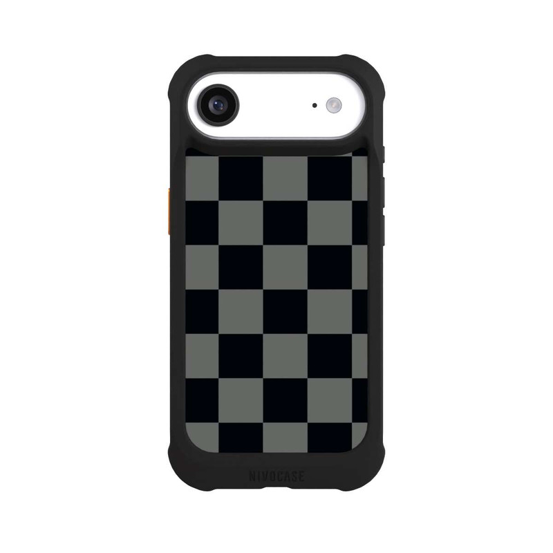 iPhone Air NIVOmax Checked Pattern Black Grey