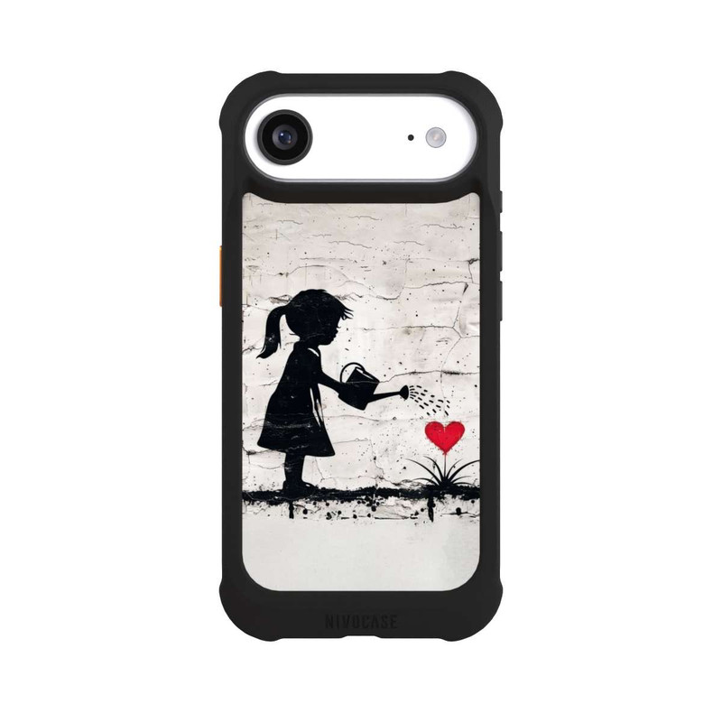 iPhone Air NIVOmax Girl Watering Bunch of Flowers 