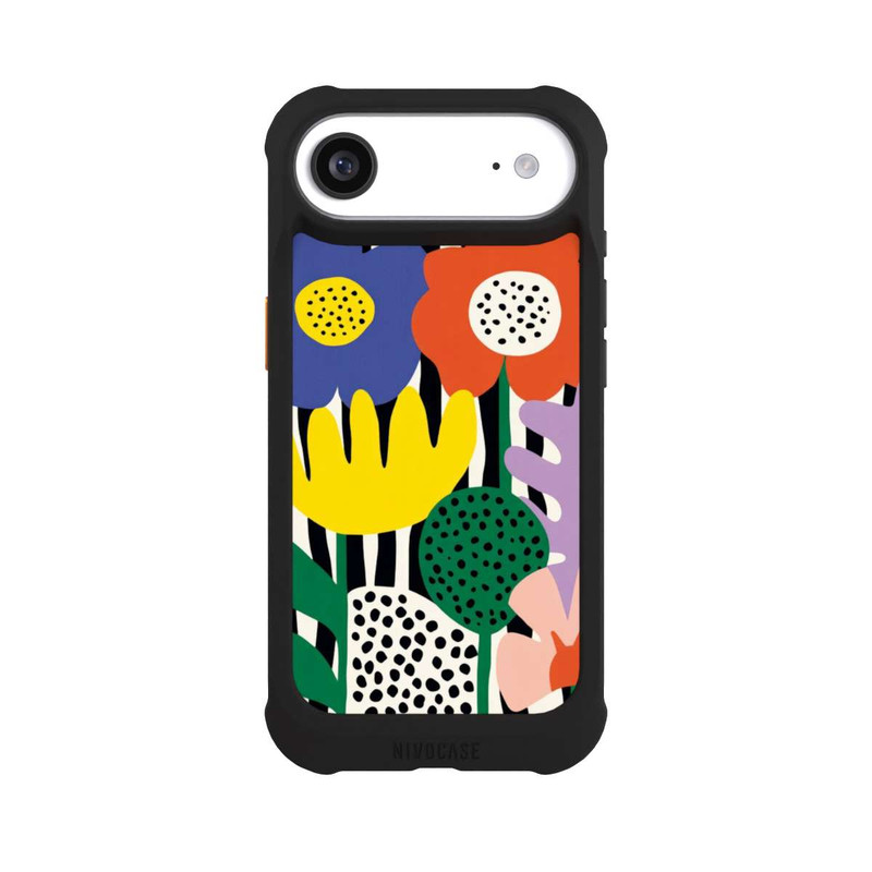 iPhone Air NIVOmax Flowers Striped Background