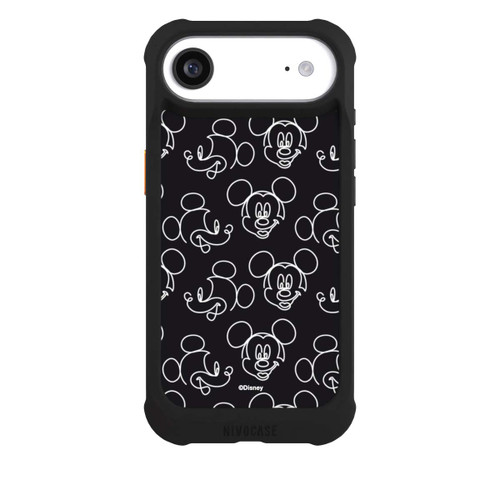 Apple iPhone Air NIVOmax Disney Mickey Muster Schwarz