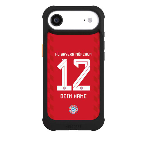 Apple iPhone Air NIVOmax FC Bayern München Trikot Personalisierbar 25-26
