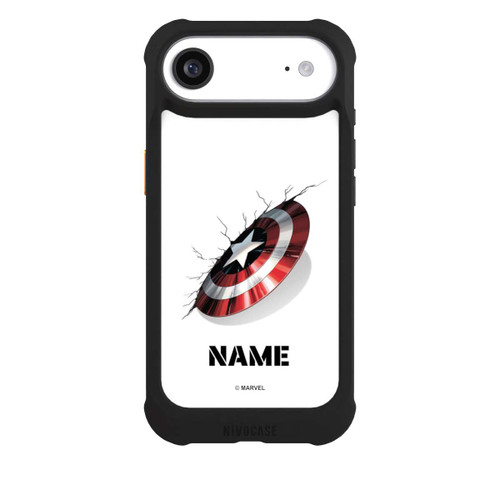 Apple iPhone Air NIVOmax Captain America Shield Personalisierbar