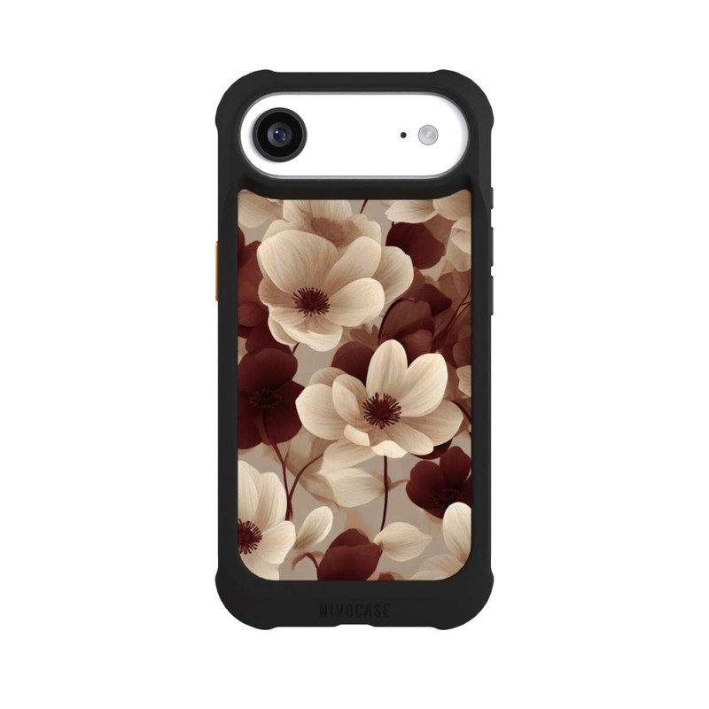 iPhone Air NIVOmax Naturfarbenes Blumenmuster mit KI