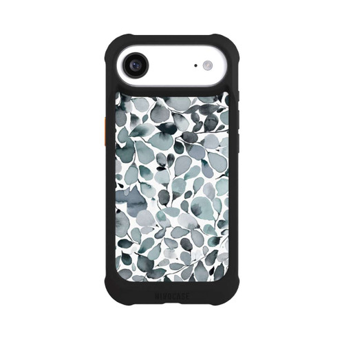 Apple iPhone Air NIVOmax Eucalyptus Watercolor Leaves Grey