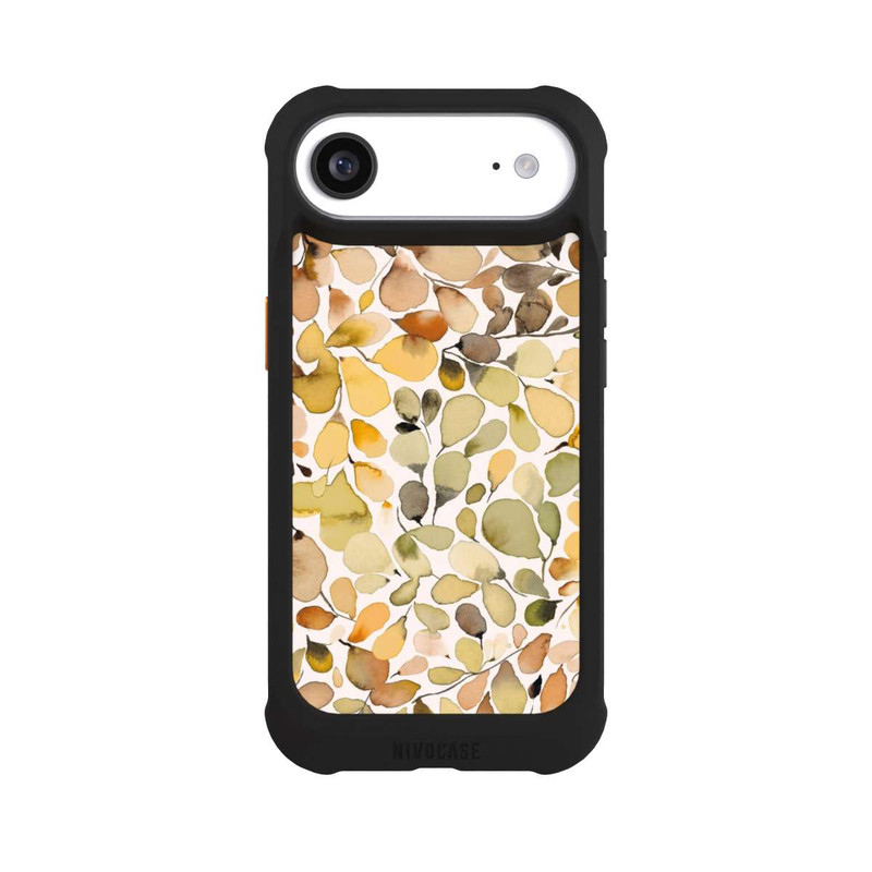 iPhone Air NIVOmax Eukalyptus Aquarellblätter Braun Herbst