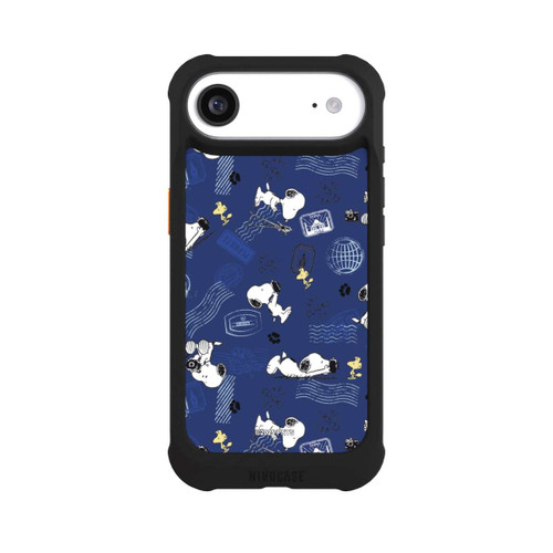 Apple iPhone Air NIVOmax Peanuts Travel Stamps Pattern Blue