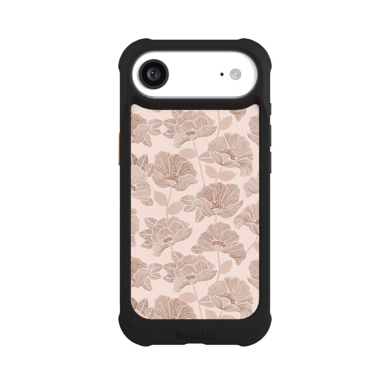 iPhone Air NIVOmax Brown Floral Block