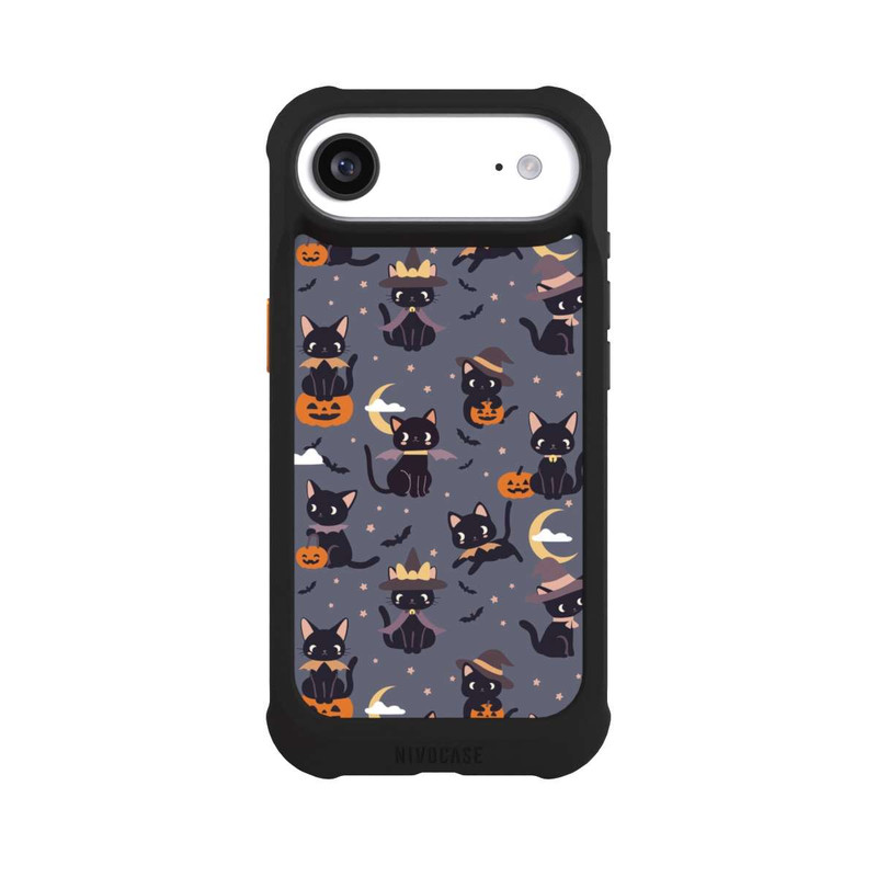 iPhone Air NIVOmax Cute Halloween Witch Cats and Pumpkins