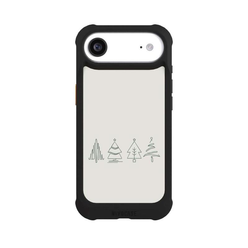 iPhone Air NIVOmax Weihnachtsbäume Line Art Minimalistisch