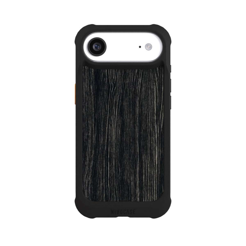 iPhone Air NIVOmax Dunkle Holzstruktur