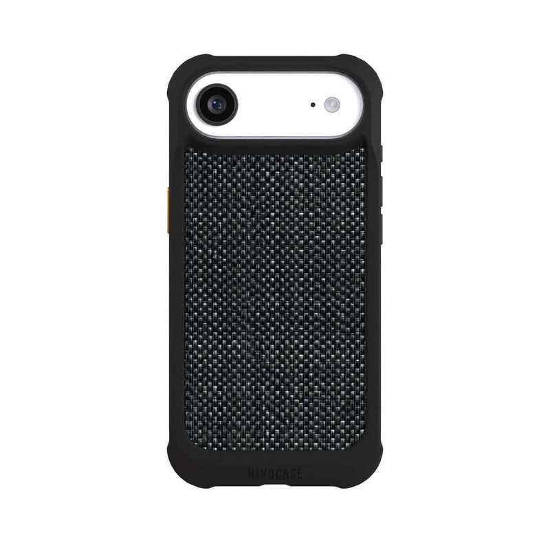 iPhone Air NIVOmax Abstrakter schwarzer Stoff