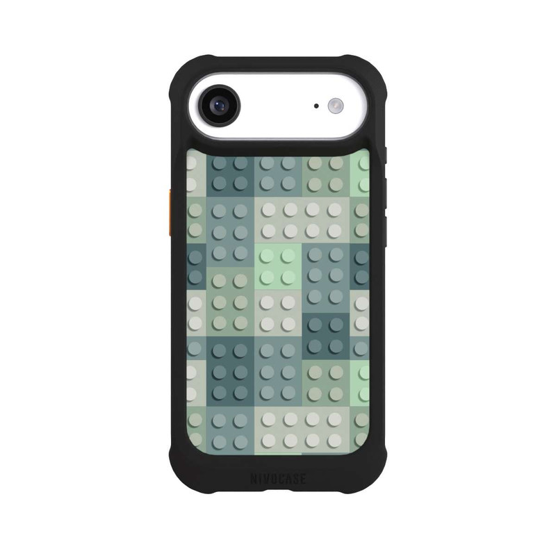 iPhone Air NIVOmax Grünes Blockmuster