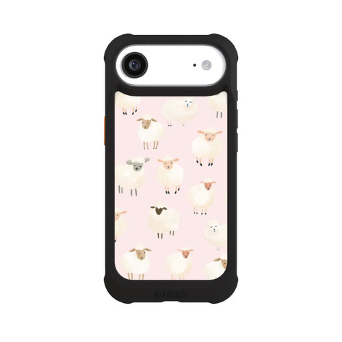 Apple iPhone Air NIVOmax Motif mouton rose clair avec IA
