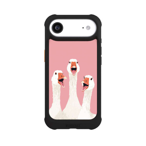 Apple iPhone Air NIVOmax Drei Gänse Rosa mit KI