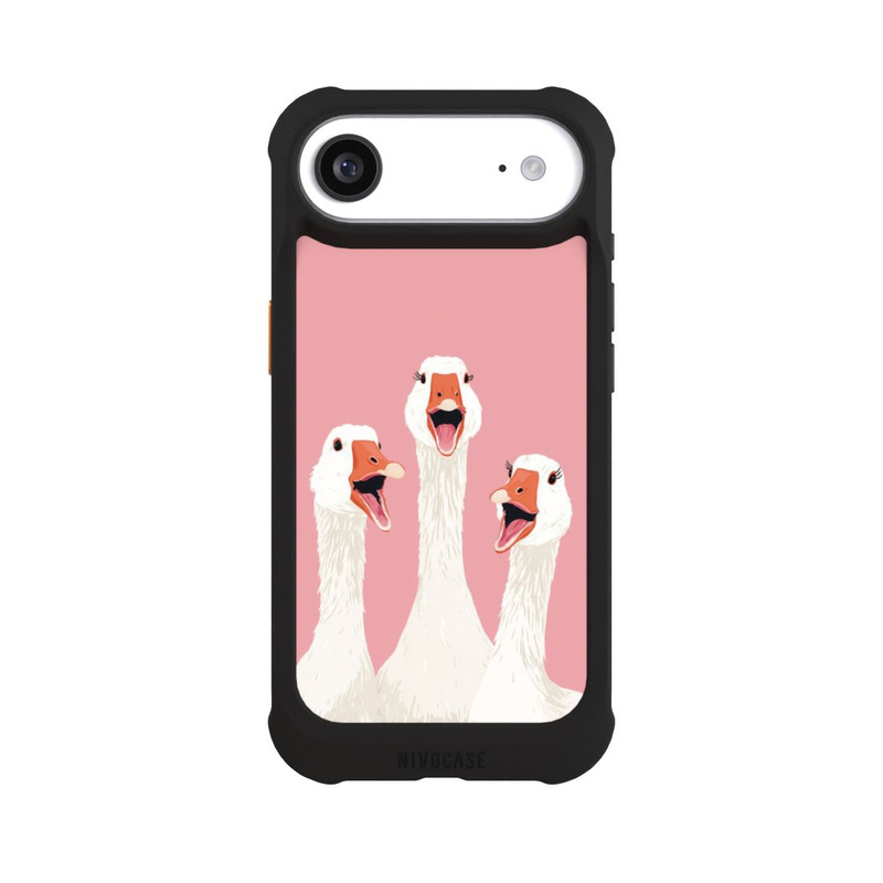 iPhone Air NIVOmax Three Geese Pink with AI