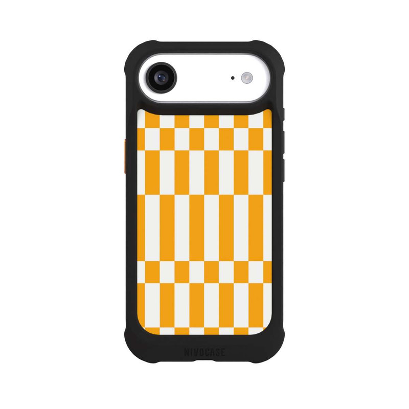 iPhone Air NIVOmax Motif à Carreaux d'Été Jaune Vif