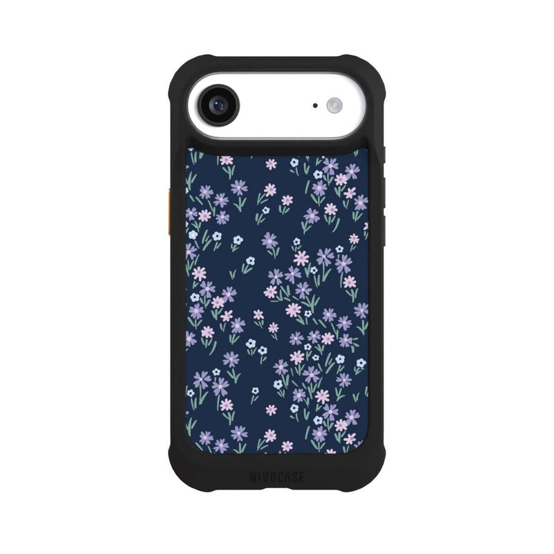 iPhone Air NIVOmax Dark Blue Floral Theme