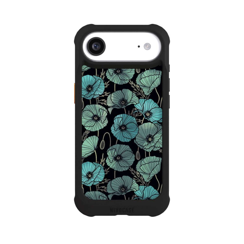 iPhone Air NIVOmax Coquelicots d'Été Verts