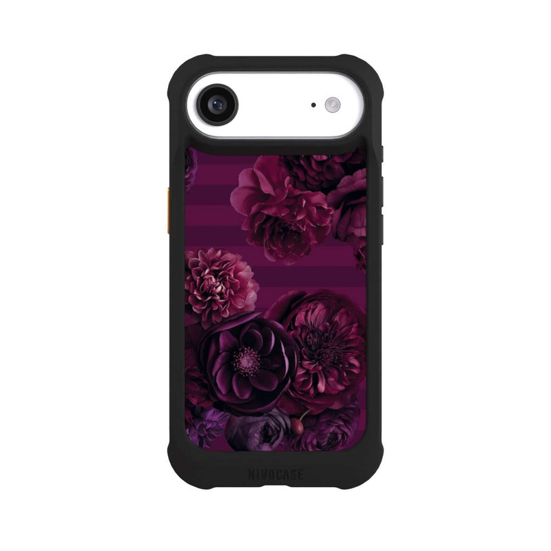 iPhone Air NIVOmax Majestic Baroque Blossom Dream Burgundy Pink mit KI