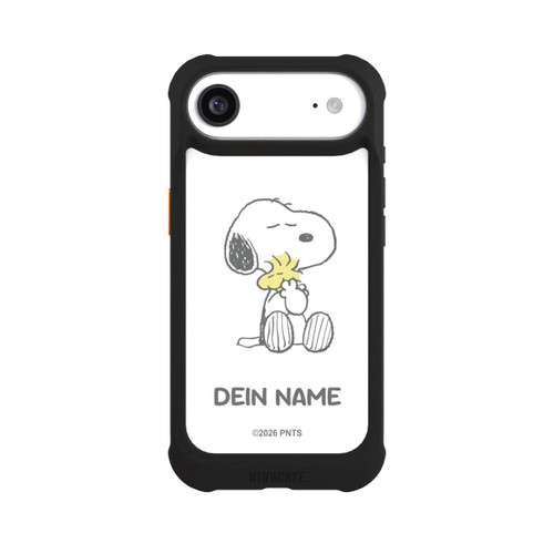 Apple iPhone Air NIVOmax Snoopy And Woodstock Cuddling Personalisierbar
