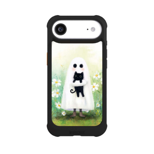 Apple iPhone Air NIVOmax Geist und Katze Halloween mit KI