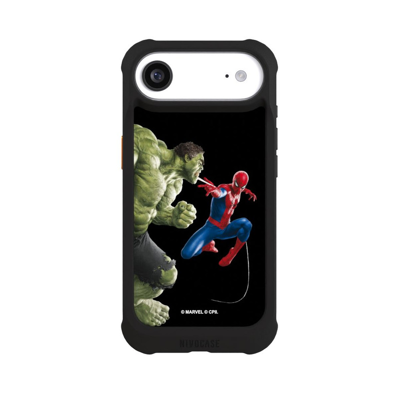 iPhone Air NIVOmax Spider-Man fights Hulk
