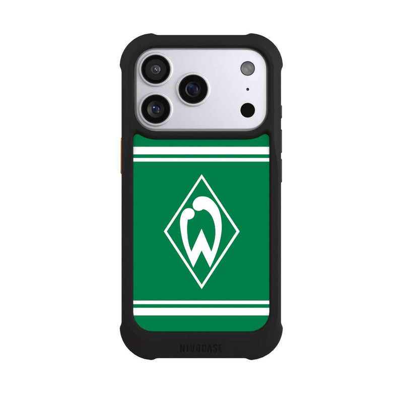 iPhone 17 Pro NIVOmax Werder Stripes Green