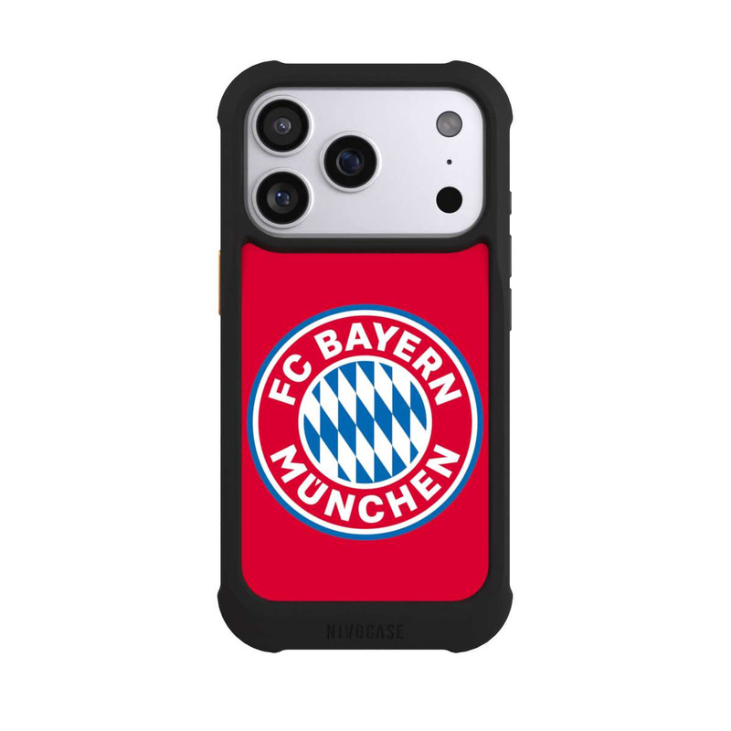 iPhone 17 Pro NIVOmax FCB Logo auf Rot