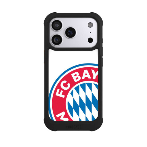 Apple iPhone 17 Pro NIVOmax Großes FCB Logo Weiß