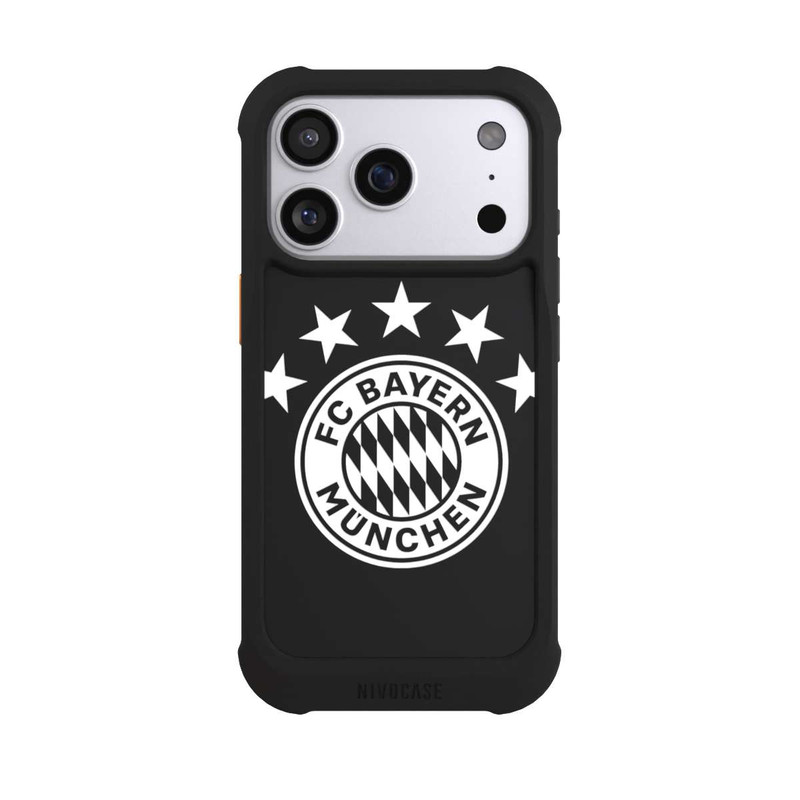 iPhone 17 Pro NIVOmax FCB Logo plain with stars - transparent