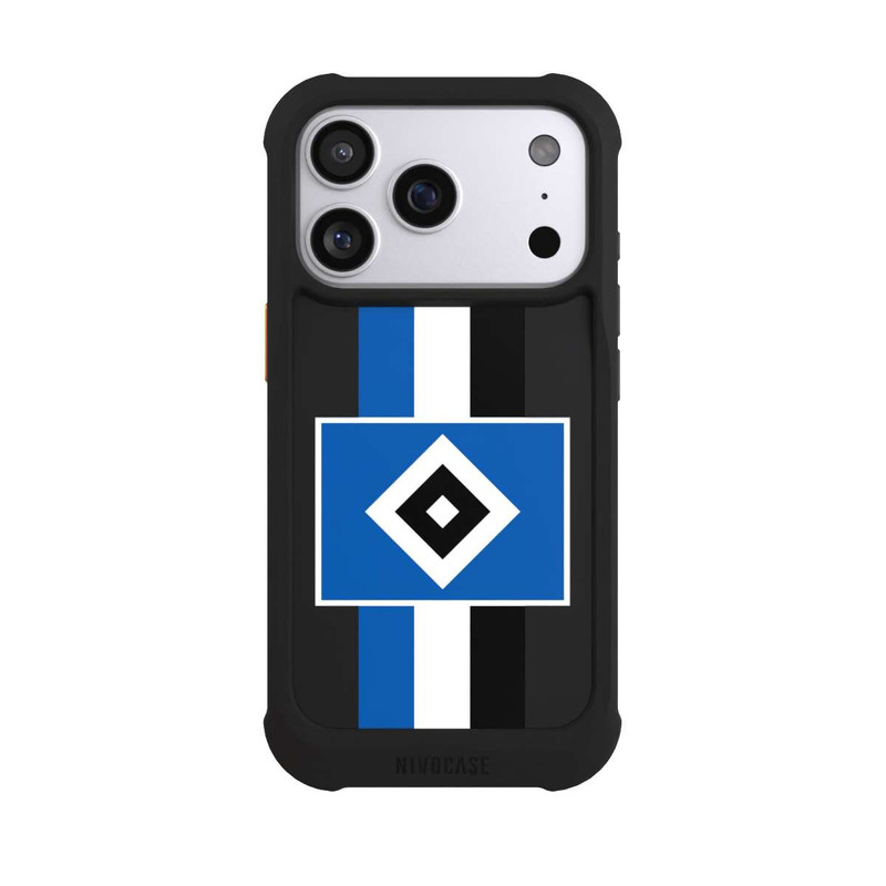 iPhone 17 Pro NIVOmax HSV Streifen - Blau-Weiß-Schwarz - ohne Hintergrund