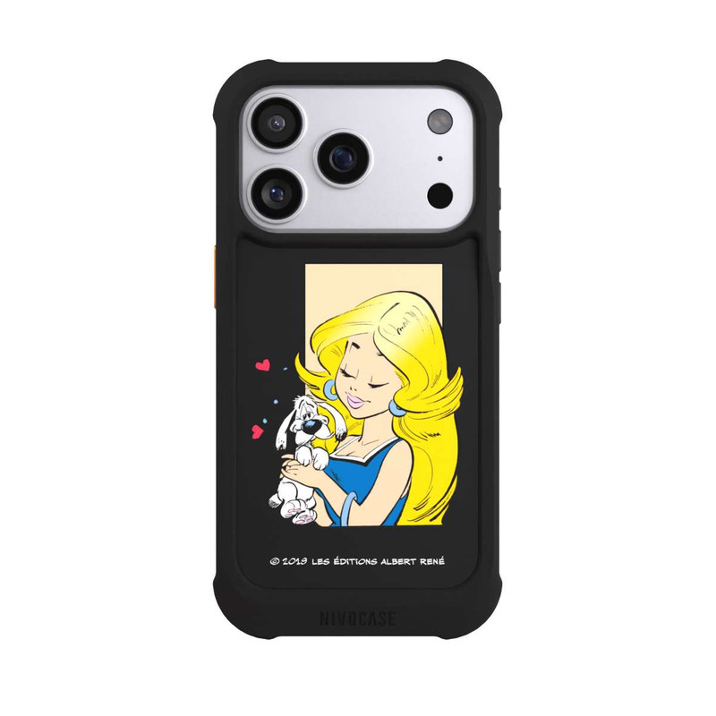 iPhone 17 Pro NIVOmax Falbala et Idéfix Amoureux Transparent