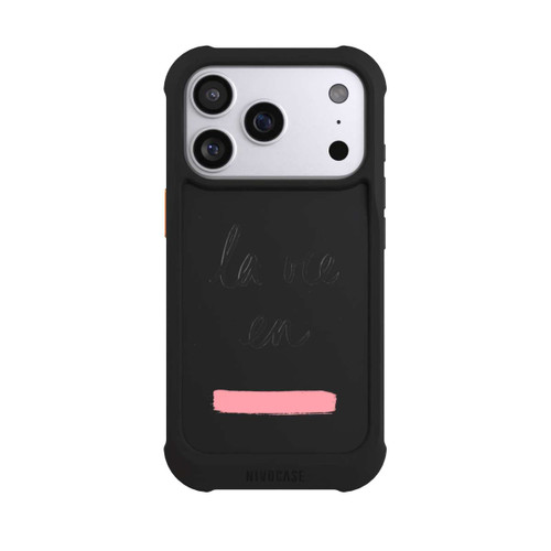 Apple iPhone 17 Pro NIVOmax La vie en Pink Transparent