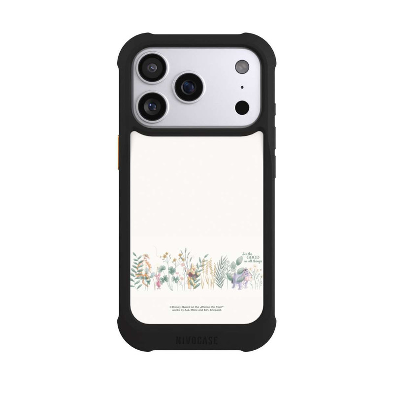 iPhone 17 Pro NIVOmax Winnie Puuh und seine Freunde hinter Eukalyptus