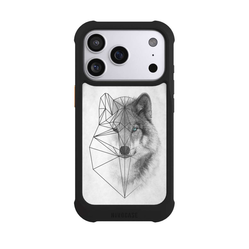 iPhone 17 Pro NIVOmax Polygonaler Wolf