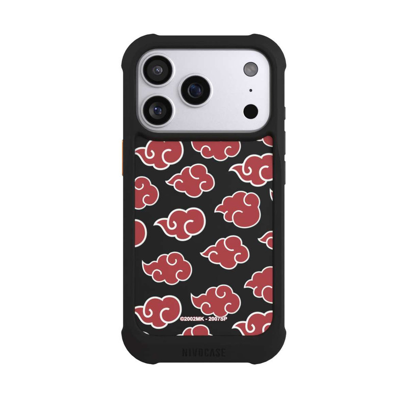 iPhone 17 Pro NIVOmax Akatsuki Pattern Transparent