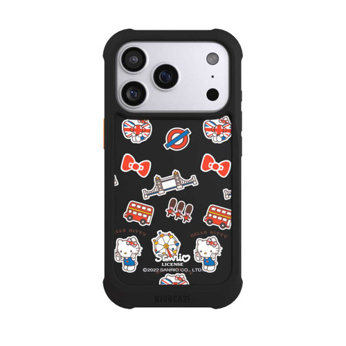 Apple iPhone 17 Pro NIVOmax Hello Kitty Londoner Abzeichen Transparent