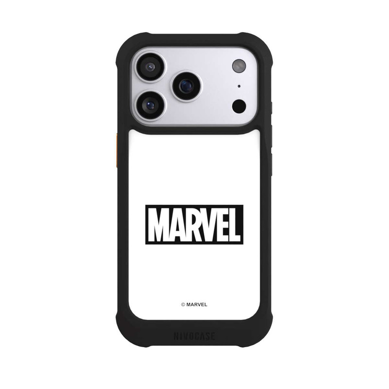 iPhone 17 Pro NIVOmax Marvel Logo White