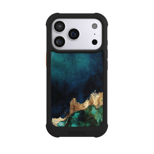 Apple iPhone 17 Pro NIVOmax Petrolblau mit Gold