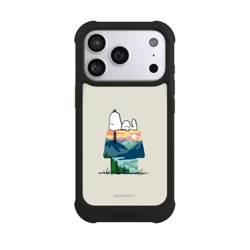 iPhone 17 Pro NIVOmax Snoopy Camping Hütte