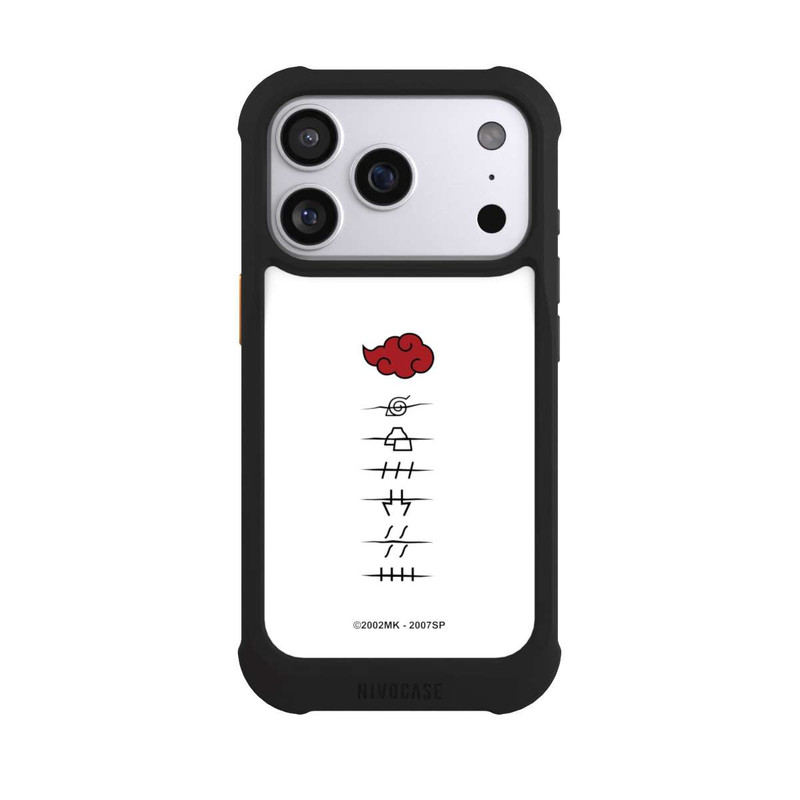 iPhone 17 Pro NIVOmax Akatsuki Mitgliedersymbole Weiß