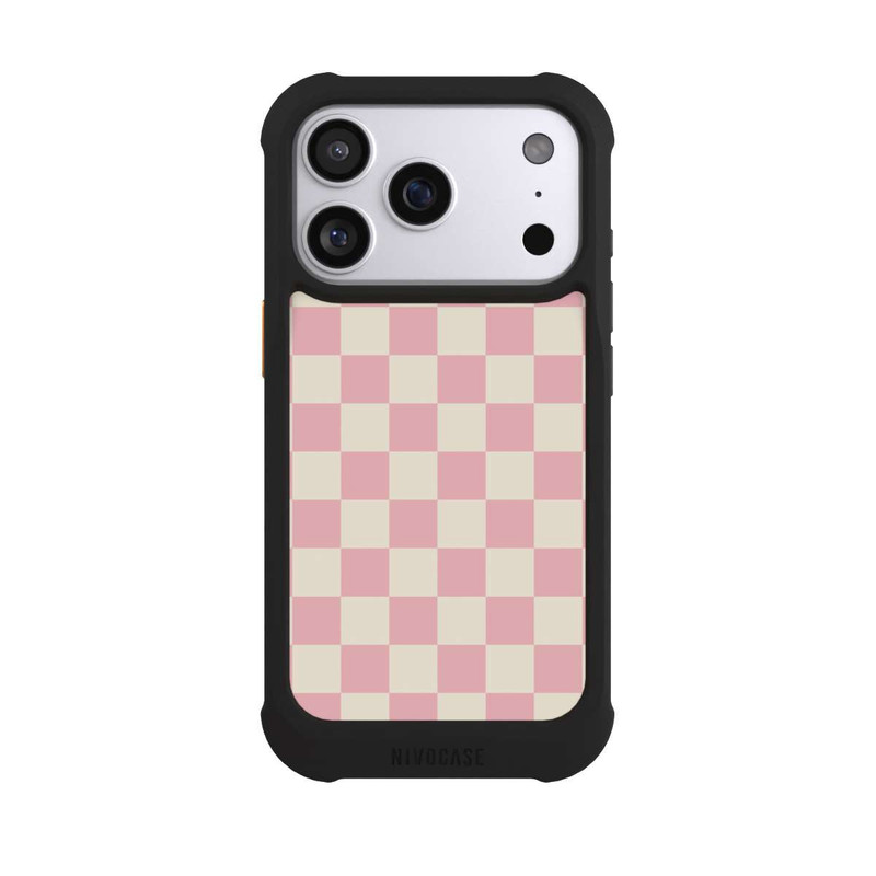 iPhone 17 Pro NIVOmax Checkerboard pink