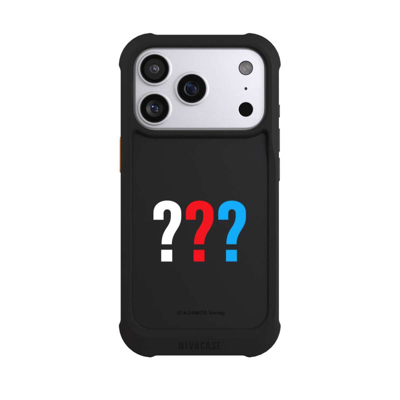 iPhone 17 Pro NIVOmax Die Drei Fragezeichen Logo Transparent