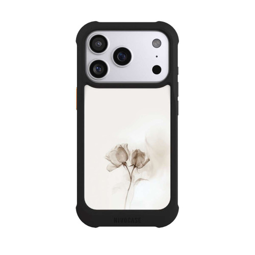 Apple iPhone 17 Pro NIVOmax Braune Rose Blume Nebel