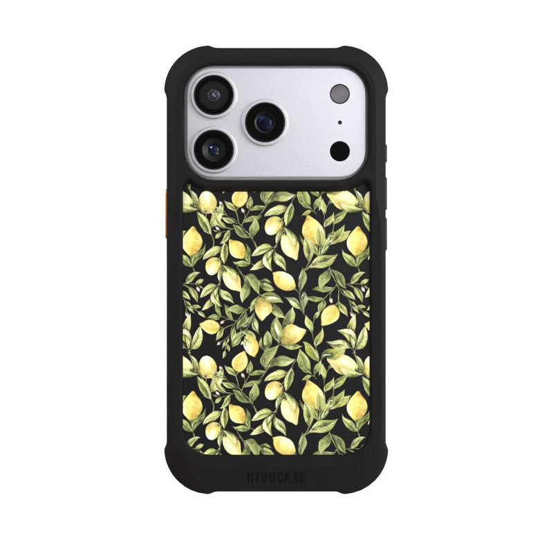 iPhone 17 Pro NIVOmax Lemon Summer Pattern Transparent