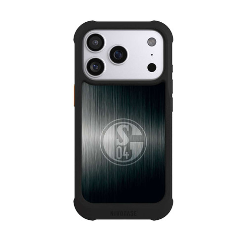 Apple iPhone 17 Pro NIVOmax Schalke 04 Metall Look