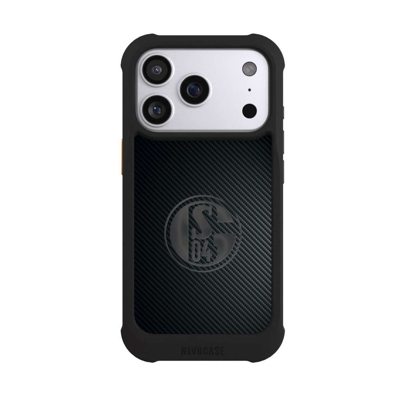 iPhone 17 Pro NIVOmax Schalke 04 Carbon Look