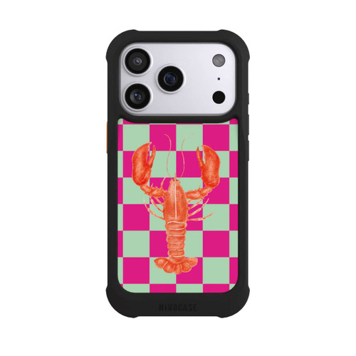 Apple iPhone 17 Pro NIVOmax Pink Checkers Lobster